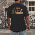 Spanish Reading Book Lover Teacher Maestra Leer Es Poder For Men Women Men's Back Print T-Shirt Spanish Reading Book Lover Teacher Maestra Leer Es Poder For Men Women Men's Back Print T-Shirt