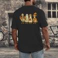 Spooky Halloween Book Lover Halloween Reading Goose Men's Back Print T-Shirt