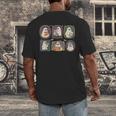 Spooky Teacher Halloween Ghost Reading Book Trick Or Treat Men's Back Print T-Shirt