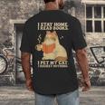 I Stay Home I Read Books I Pet My Cat I Regret Nothing Women Men's Back Print T-Shirt I Stay Home I Read Books I Pet My Cat I Regret Nothing Women Men's Back Print T-Shirt