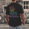 Stop Book Banning Pro Library Men's Back Print T-Shirt