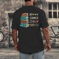 My Summer Is All Booked Book Reading Book Lover Men's Back Print T-Shirt My Summer Is All Booked Book Reading Book Lover Men's Back Print T-Shirt