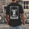 Tarot Card Vintage Whippet Dog Book Lover The Reader Men's Back Print T-Shirt Tarot Card Vintage Whippet Dog Book Lover The Reader Men's Back Print T-Shirt