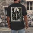 Tarot Cards Guide Book Esoteric Mysticism Clothing Tarot Card Justice Men's Back Print T-Shirt