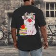 Teacher Pig Cute Farm Animal Book Lover School Student For Men Women Kids Men's Back Print T-Shirt