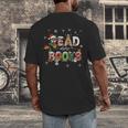Teacher Read More Books Christmas Reading Bookworm Librarian Men's Back Print T-Shirt Teacher Read More Books Christmas Reading Bookworm Librarian Men's Back Print T-Shirt