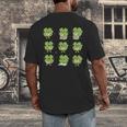 Teacher Reading Shamrock St Patrick’s Day Book Lover Kids Men's Back Print T-Shirt