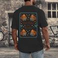 Thankful For Books Turkey Reading Book Lovers Fall Teacher Men's Back Print T-Shirt Thankful For Books Turkey Reading Book Lovers Fall Teacher Men's Back Print T-Shirt