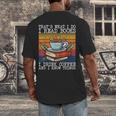 That's What I Do I Read Books Drink Coffee And I Know Things Men's Back Print T-Shirt