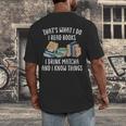That's What I Do I Read Books I Drink Matcha I Know Things Men's Back Print T-Shirt That's What I Do I Read Books I Drink Matcha I Know Things Men's Back Print T-Shirt