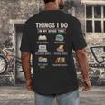 Things I Do In My Spare Time Book Reader Book Reading Lover Men's Back Print T-Shirt