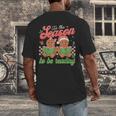 Tis The Season Book Reading Gingerbread Teacher Librarian Men's Back Print T-Shirt