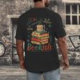 Tis The Season To Be Bookish Christmas Seasons Book Readings Men's Back Print T-Shirt