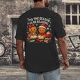 ’Tis The Season To Be Reading Book Lover Men's Back Print T-Shirt ’Tis The Season To Be Reading Book Lover Men's Back Print T-Shirt