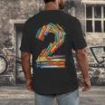 Toddler 2nd Birthday Books Themed 2 Year Old Boys Kids Girls Men's Back Print T-Shirt