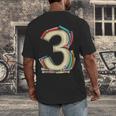 Toddler 3rd Birthday Books Themed 3 Year Old Boys Kids Girls Men's Back Print T-Shirt Toddler 3rd Birthday Books Themed 3 Year Old Boys Kids Girls Men's Back Print T-Shirt
