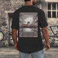 Totally Weird Tees Cat Library Book Reading Literary Men's Back Print T-Shirt