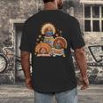 Turkey Read Books Reading Fall Thanksgiving Teacher Men's Back Print T-Shirt