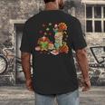 Turkey Reading Books Fall Librarian Book Lover Teacher Kids Men's Back Print T-Shirt Turkey Reading Books Fall Librarian Book Lover Teacher Kids Men's Back Print T-Shirt