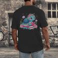 Turtle Bookworm Reading Book Bookworm Book Nerd Cute Graphic Men's Back Print T-Shirt