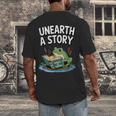 Unearth a Story Frog Reading a Book Summer 2026 Men's Back Print T-Shirt Unearth a Story Frog Reading a Book Summer 2026 Men's Back Print T-Shirt