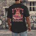 Valentine All Booked For Valentines Book Lovers Teacher Kid Men's Back Print T-Shirt