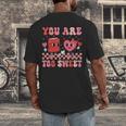 Valentine Day Book You Are Too Sweet Librarian Teacher Kids Men's Back Print T-Shirt Valentine Day Book You Are Too Sweet Librarian Teacher Kids Men's Back Print T-Shirt