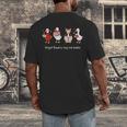 Valentine Goose Forget Flowers Buy Me Books Bookish Quote Men's Back Print T-Shirt Valentine Goose Forget Flowers Buy Me Books Bookish Quote Men's Back Print T-Shirt