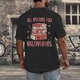 Valentines All Booked For Valentines Book Lovers Teacher Kid Men's Back Print T-Shirt Valentines All Booked For Valentines Book Lovers Teacher Kid Men's Back Print T-Shirt