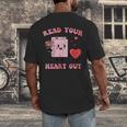 Valentines Day Book Read Your Heart Out Women Men Kids Men's Back Print T-Shirt Valentines Day Book Read Your Heart Out Women Men Kids Men's Back Print T-Shirt