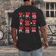 Valentines Day Librarian Heart Reading Book Women Men Kids Men's Back Print T-Shirt