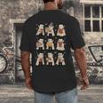 Vampire Reading Books Halloween Cute Teens Kids Men's Back Print T-Shirt Vampire Reading Books Halloween Cute Teens Kids Men's Back Print T-Shirt