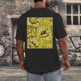 Varsity-Gold Yellow Comic Book University Varsity-Gold Men's Back Print T-Shirt
