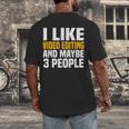 Video Editor Introvert Editing Production Filmmaking Job Men's Back Print T-Shirt Video Editor Introvert Editing Production Filmmaking Job Men's Back Print T-Shirt