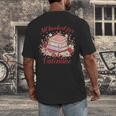 Vintage All Booked For Valentines Book Lovers Teacher Kids Men's Back Print T-Shirt