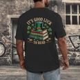 Vintage It's Good Luck To Read St Patrick's Day Book Lucky Men's Back Print T-Shirt Vintage It's Good Luck To Read St Patrick's Day Book Lucky Men's Back Print T-Shirt