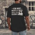 Vintage How Many Nights Reading 67 Meme Book Lover Teacher Men's Back Print T-Shirt Vintage How Many Nights Reading 67 Meme Book Lover Teacher Men's Back Print T-Shirt