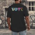 Vote Reproductive Right BLM Political Activism Lgbtq Book Men's Back Print T-Shirt Vote Reproductive Right BLM Political Activism Lgbtq Book Men's Back Print T-Shirt