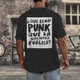 What's More Punk Than The Public Library Book Lover Men's Back Print T-Shirt
