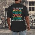 I Will Read Book On Boat Words For Kids Men's Back Print T-Shirt