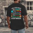 I Will Read Books On A Boat & Everywhere Men's Back Print T-Shirt I Will Read Books On A Boat & Everywhere Men's Back Print T-Shirt