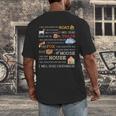 I Will Read Books On a Boat & Everywhere Reading Men's Back Print T-Shirt
