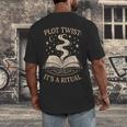 Witchy Book Club Pagan Reader Occult Fiction Coven Ritual Men's Back Print T-Shirt Witchy Book Club Pagan Reader Occult Fiction Coven Ritual Men's Back Print T-Shirt