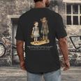 Wizard Of Oz Book Quote Scarecrow Dorothy Retro Drawing Men's Back Print T-Shirt Wizard Of Oz Book Quote Scarecrow Dorothy Retro Drawing Men's Back Print T-Shirt