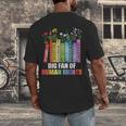 Women Floral Book Big Fan Of Human Rights Liberal Protest Men's Back Print T-Shirt