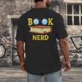 Women's Adorable Book Nerd Typography Minimalist Library Lover Men's Back Print T-Shirt