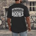 Women's Introverted But Willing To Discuss Books Men's Back Print T-Shirt Women's Introverted But Willing To Discuss Books Men's Back Print T-Shirt
