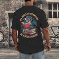 In A World Of Bookworms Be A Book Dragon Men's Back Print T-Shirt In A World Of Bookworms Be A Book Dragon Men's Back Print T-Shirt