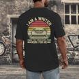 Writer Shirt Men Women Author Book Novelist Poet Men's Back Print T-Shirt