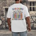 100 Days In The Books Reading Teacher 100th Day Of School Men's Back Print T-Shirt